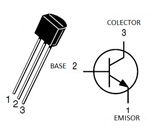 Pines de transistor y simbolo IoT