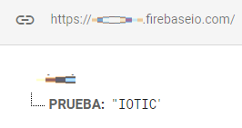 URL de Firebase Database