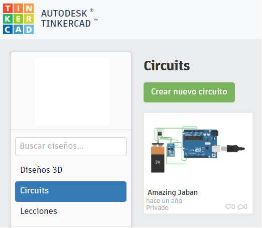 Inicio Tinkercad IoT