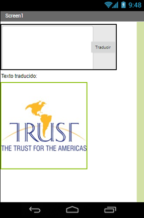 Imagen agregada propiedades App Inventor