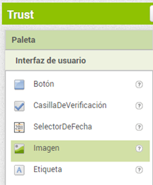 Paleta agregar imagen App Inventor