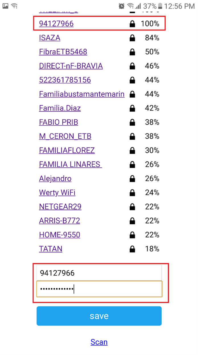 Modo AP usuario y contraseña IoT