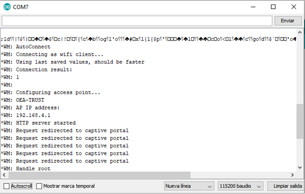 Monitor serial IDE Arduino ESP12E IoT