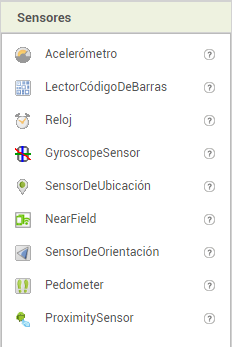 Sensores App Inventor