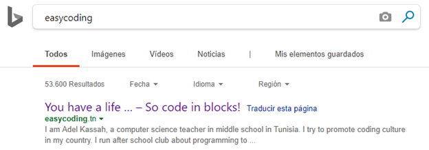 Buscar en Bing easycoding IoT